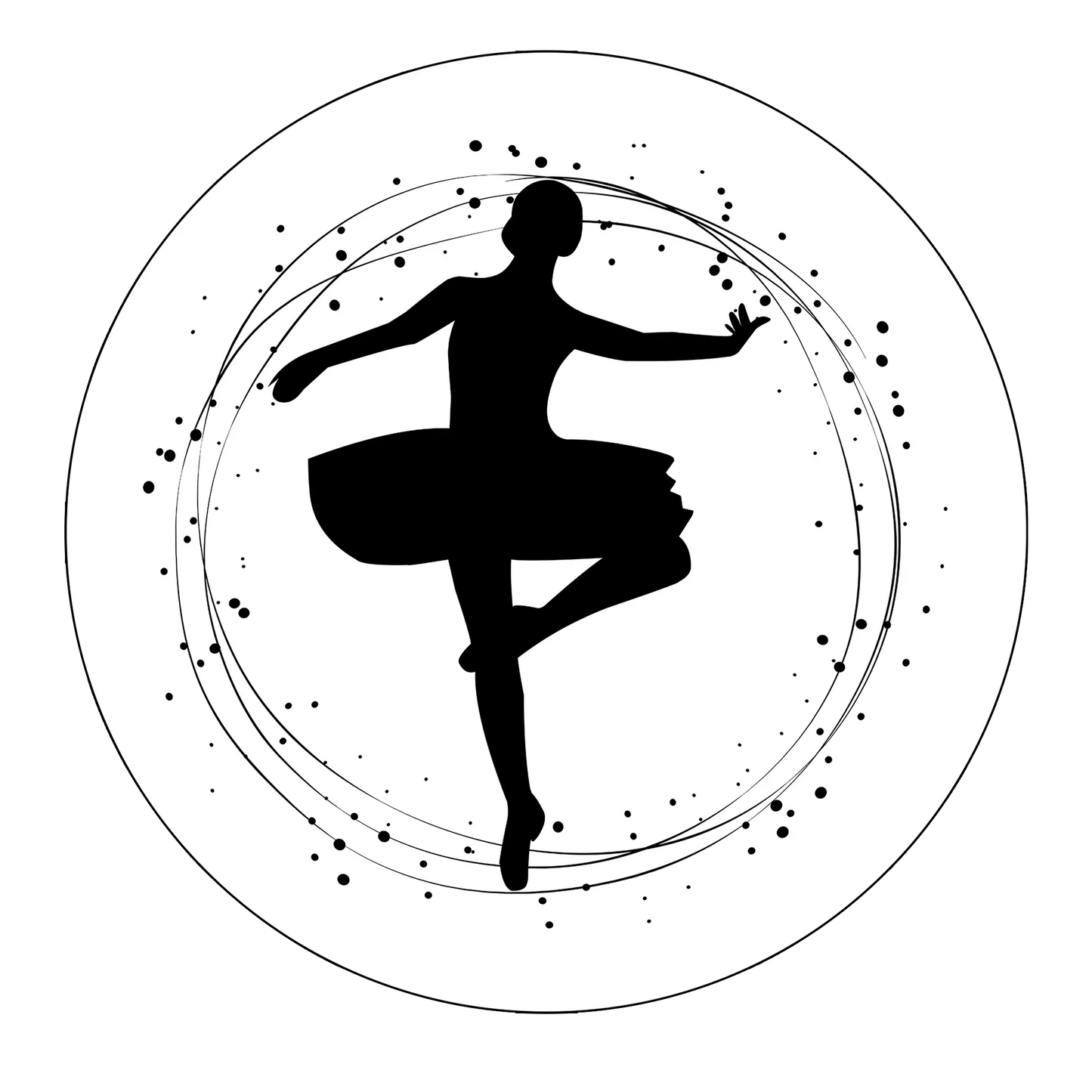 sticker Lebada Neagra