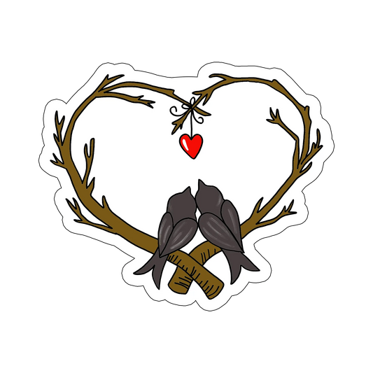 sticker Love birds