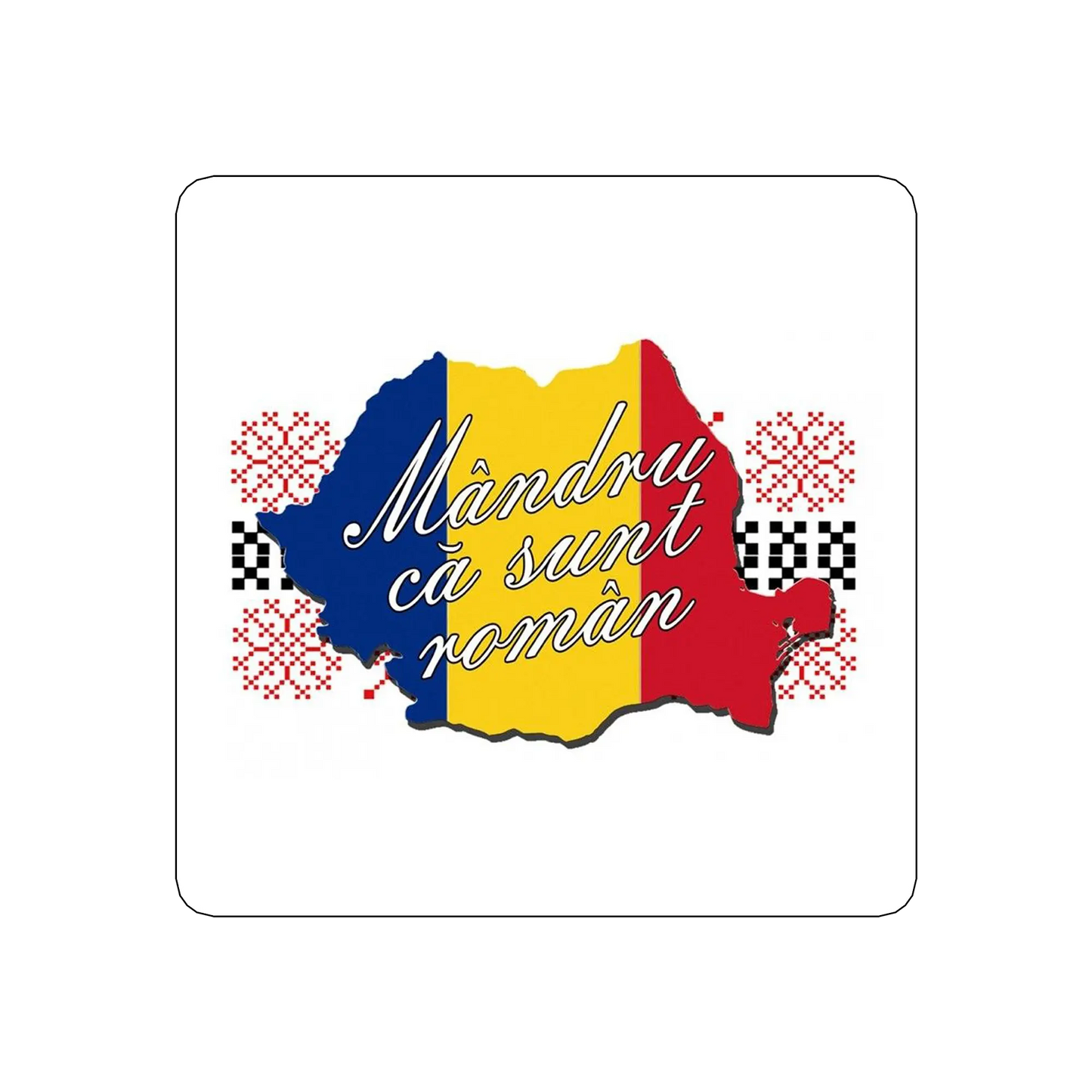 sticker Mandru-ca-sunt-roman