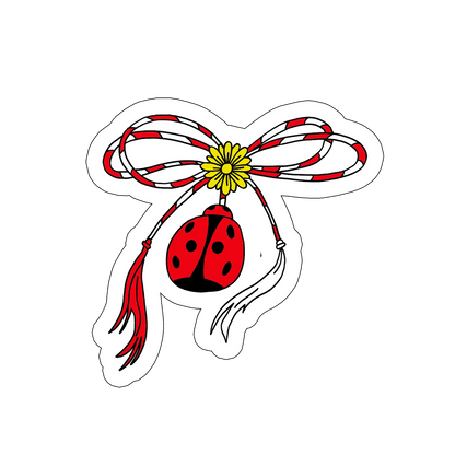 sticker Mărțișor buburuză