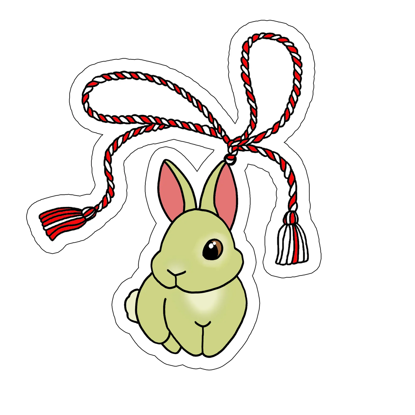 sticker Mărțișor iepuraș