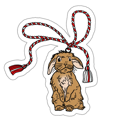 sticker Mărțișor iepure