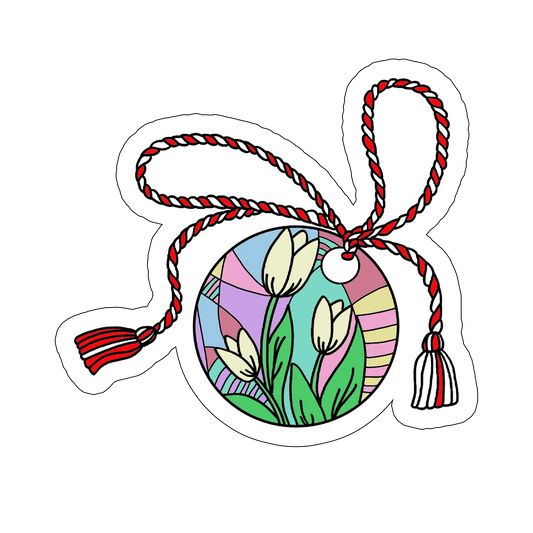 sticker Mărțișor lalele