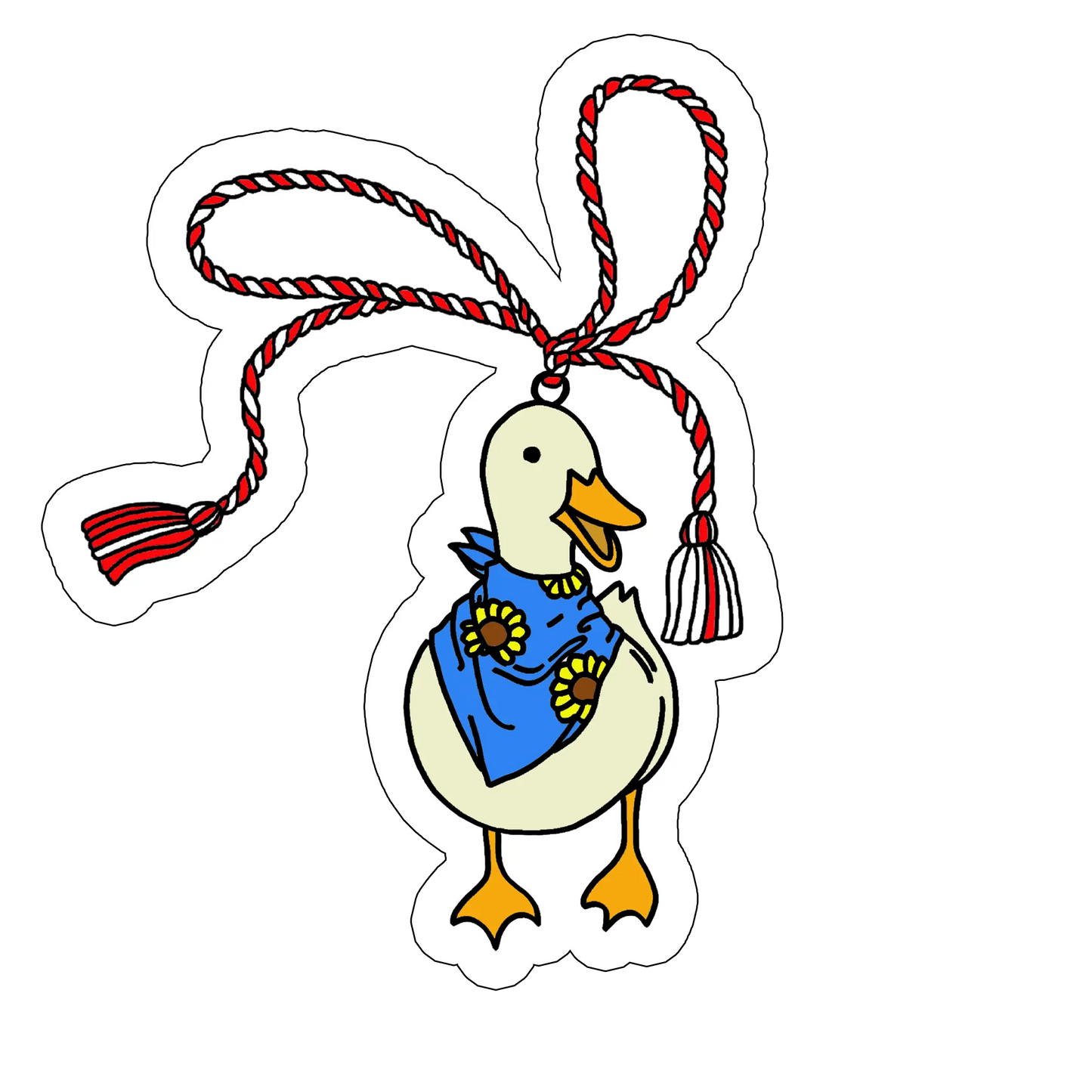 sticker Mărțișor rață