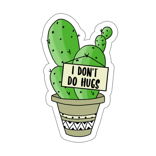 sticker No hugs