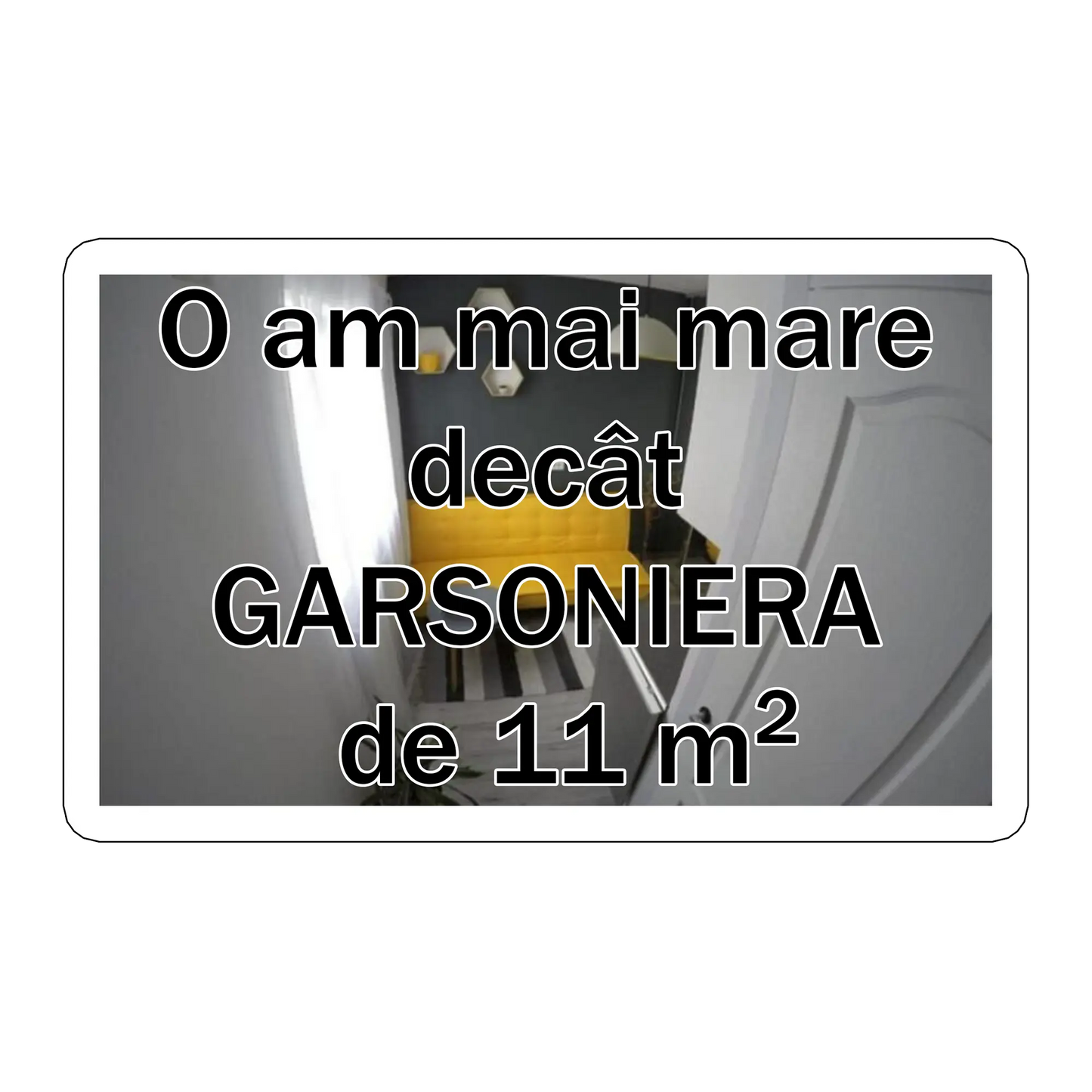 sticker O am mai mare