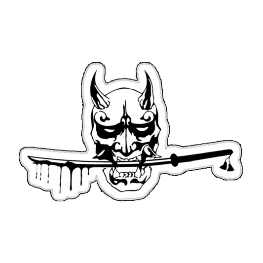 Sticker Oni cu katana
