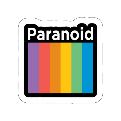 sticker Paranoid-rainbow