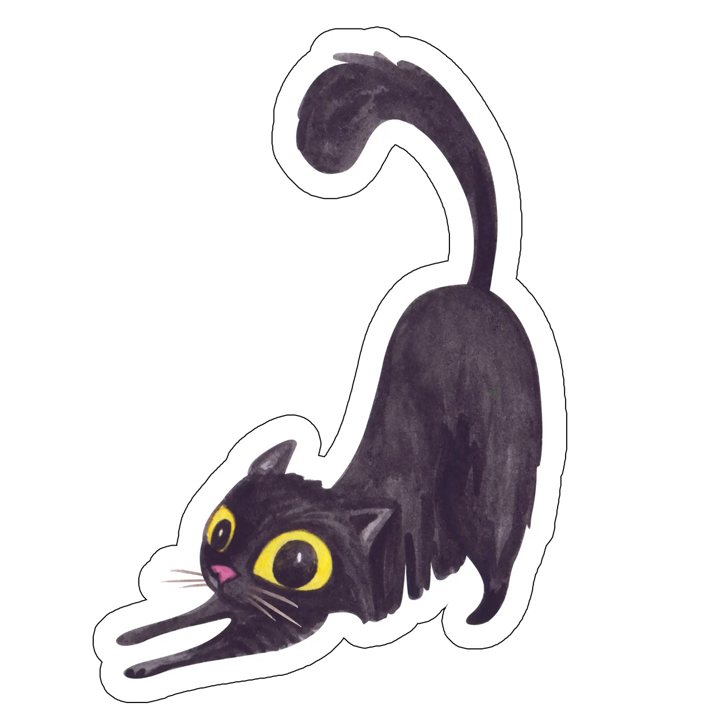 sticker Pisica-neagra