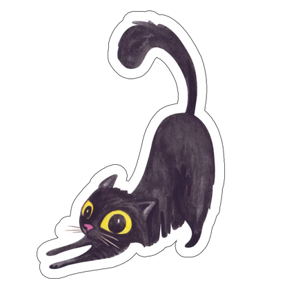 sticker Pisica-neagra