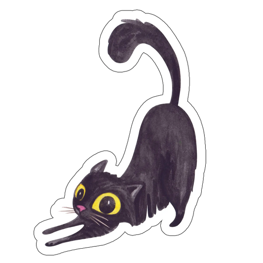 sticker Pisica-neagra
