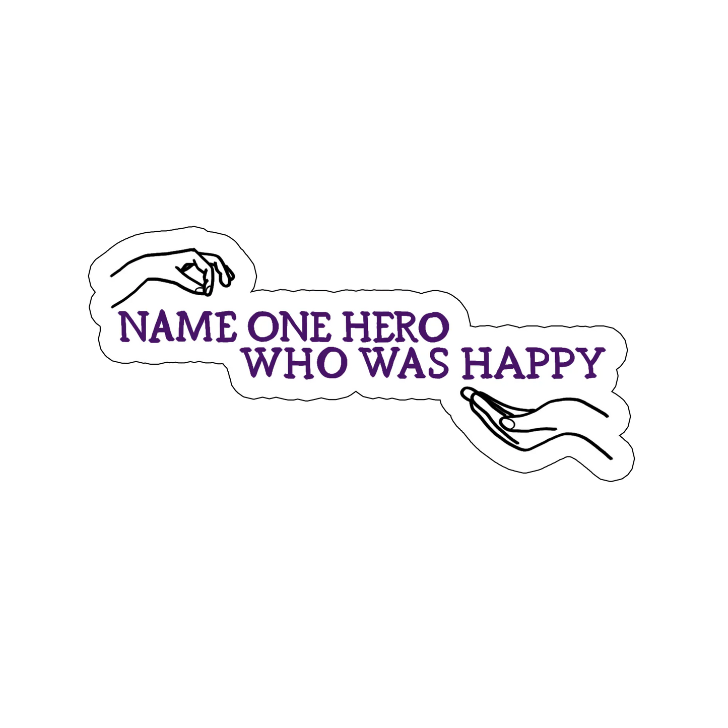 sticker Real hero