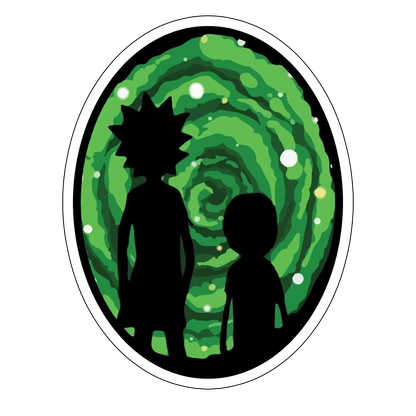 sticker Rick&Morty portal