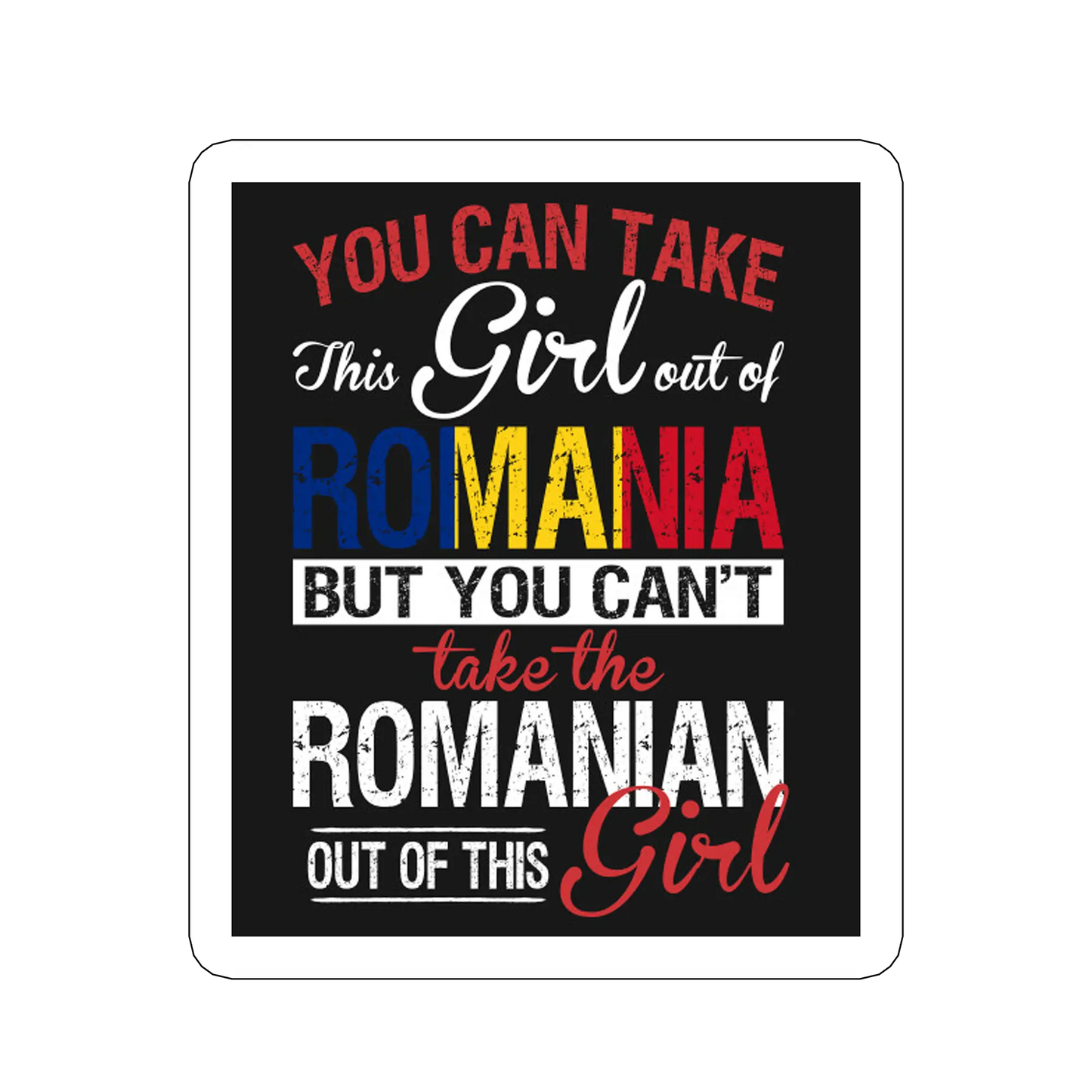sticker Romanian-girl