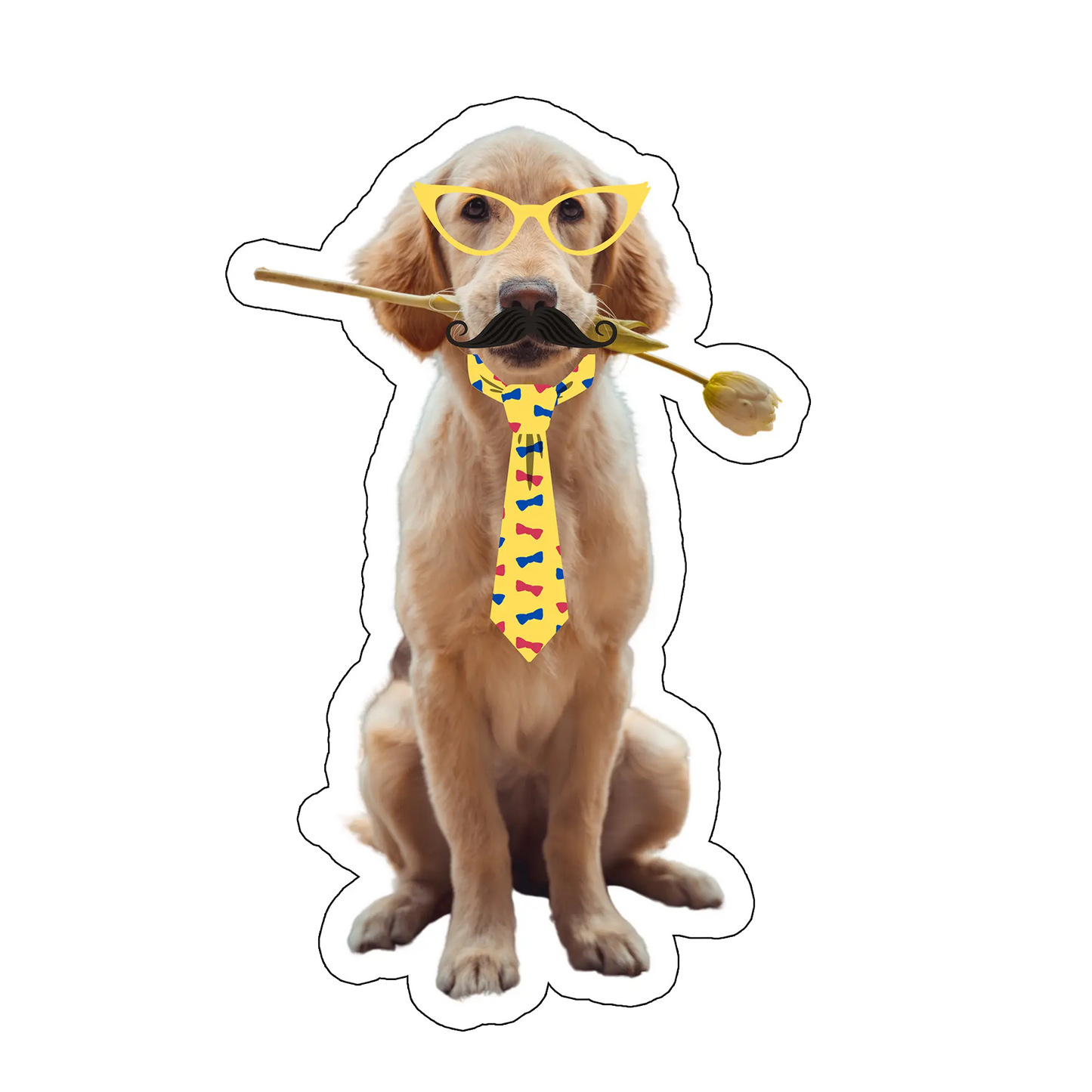 sticker Romantic Doggo