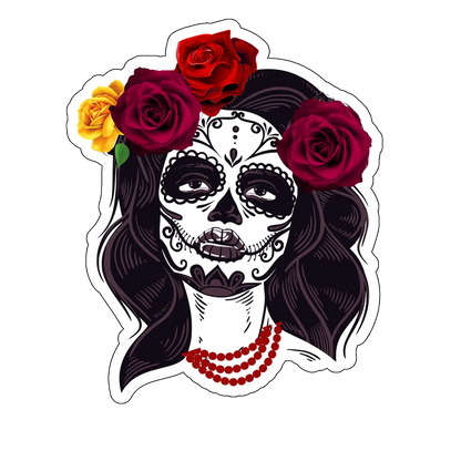 sticker Roses Girl