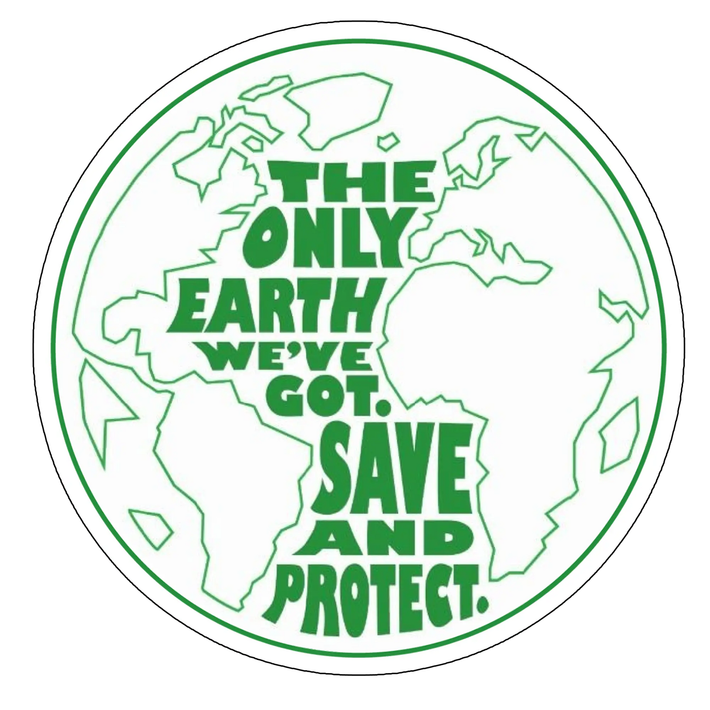 sticker Save the earth