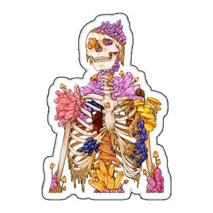 sticker Schelete floral