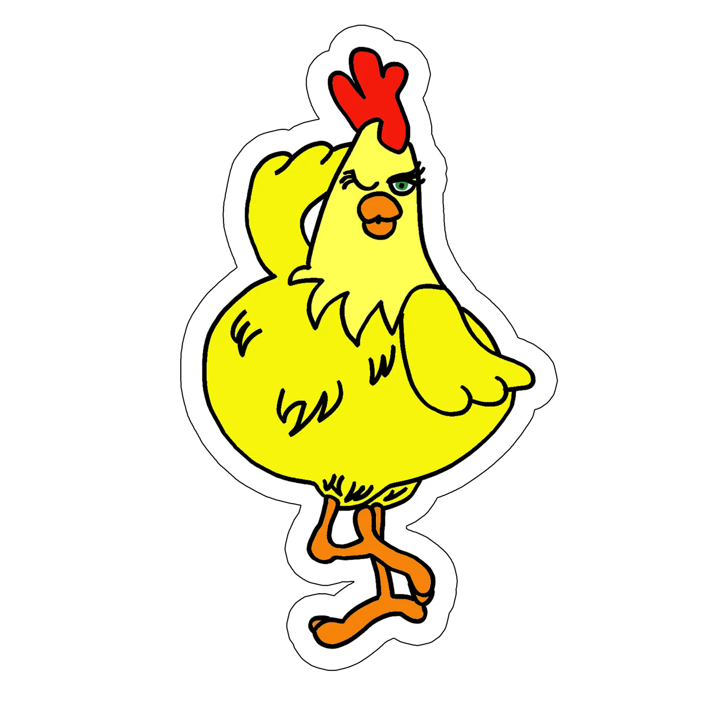 sticker Side chick