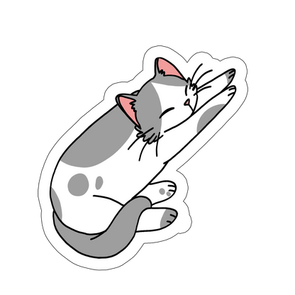 sticker Sleeping cat