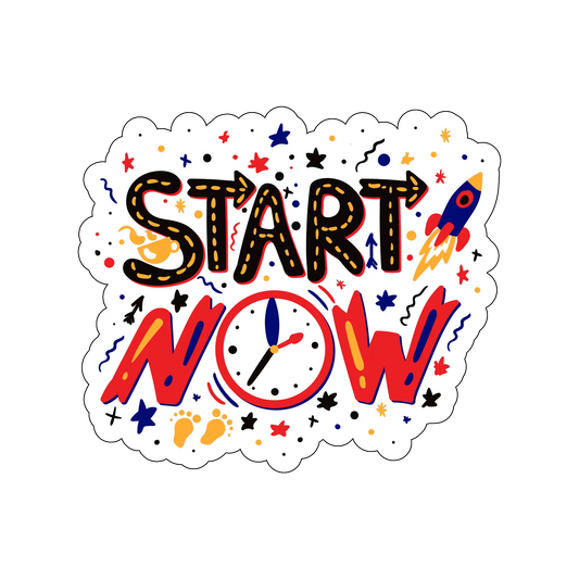 sticker Start Now