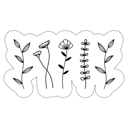 sticker Sympathy Flowers