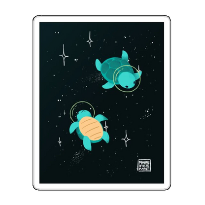 Sticker Testoase in spatiu