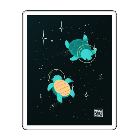 Sticker Testoase in spatiu