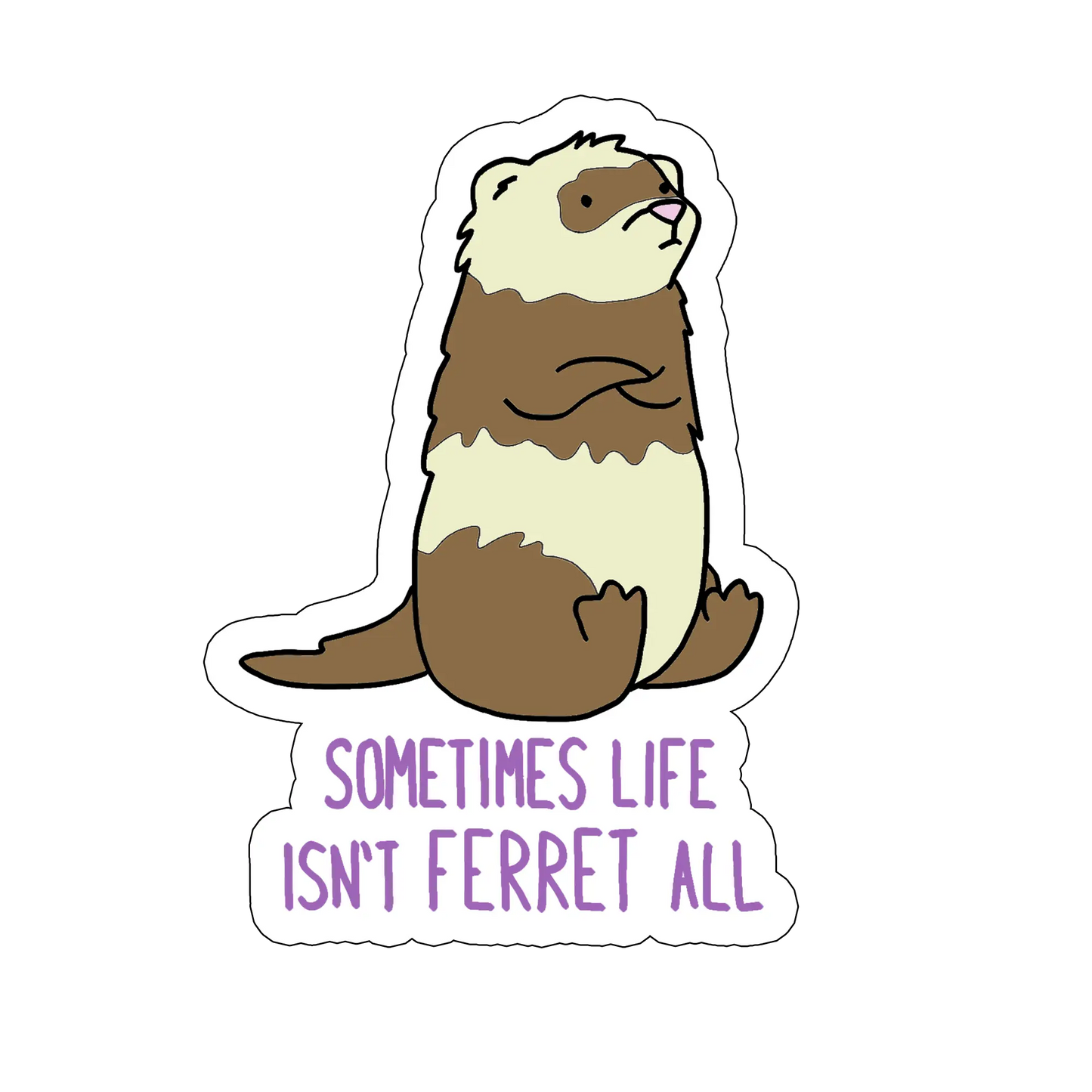 sticker Unferret life