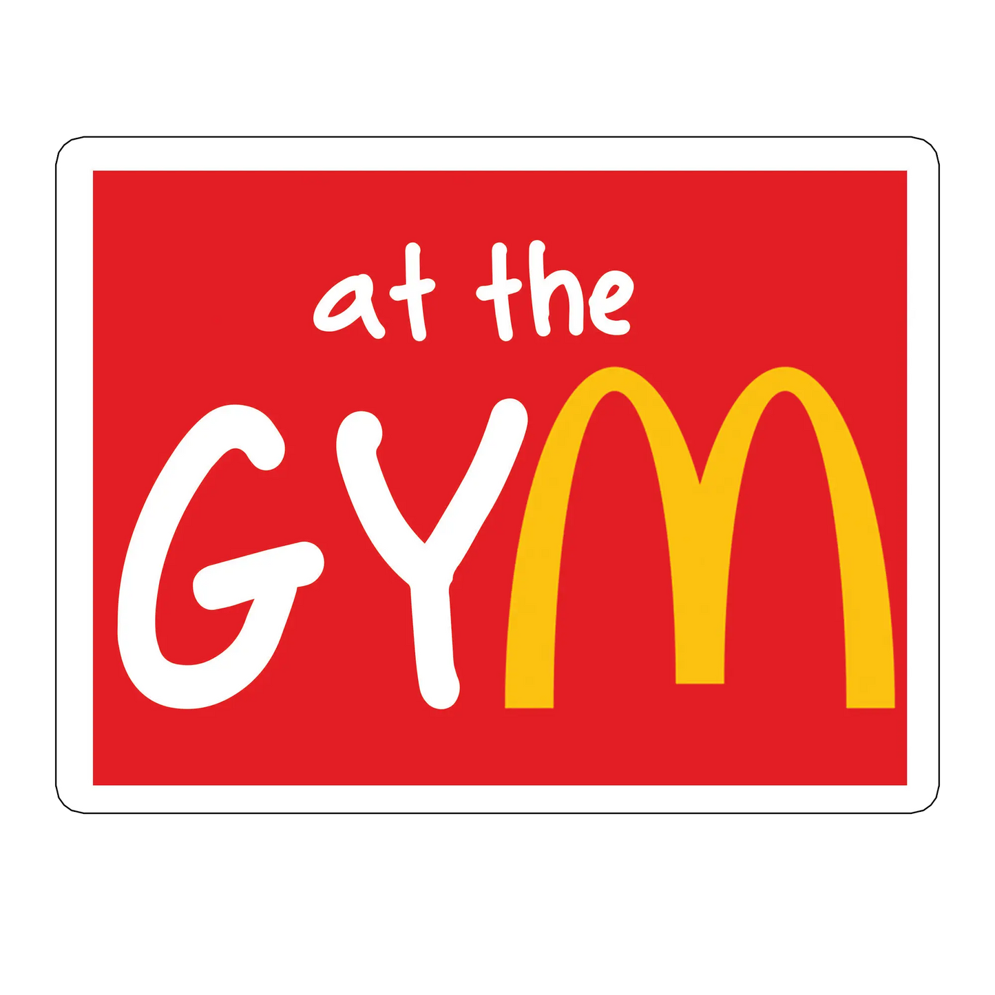 sticker at the gyMc