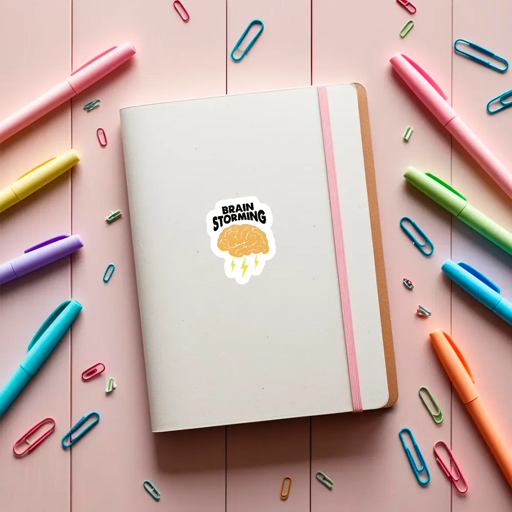 sticker brainstorming pun