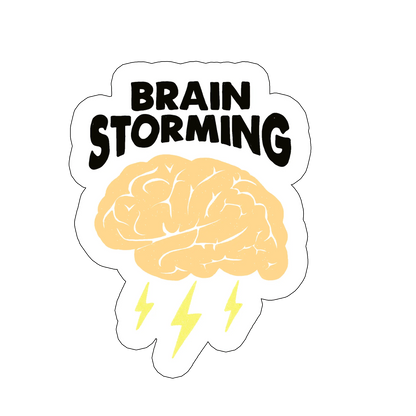 sticker brainstorming pun