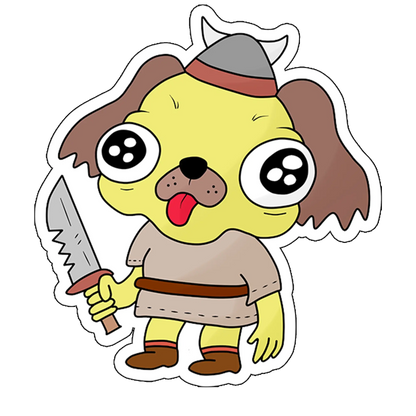 sticker caine viking