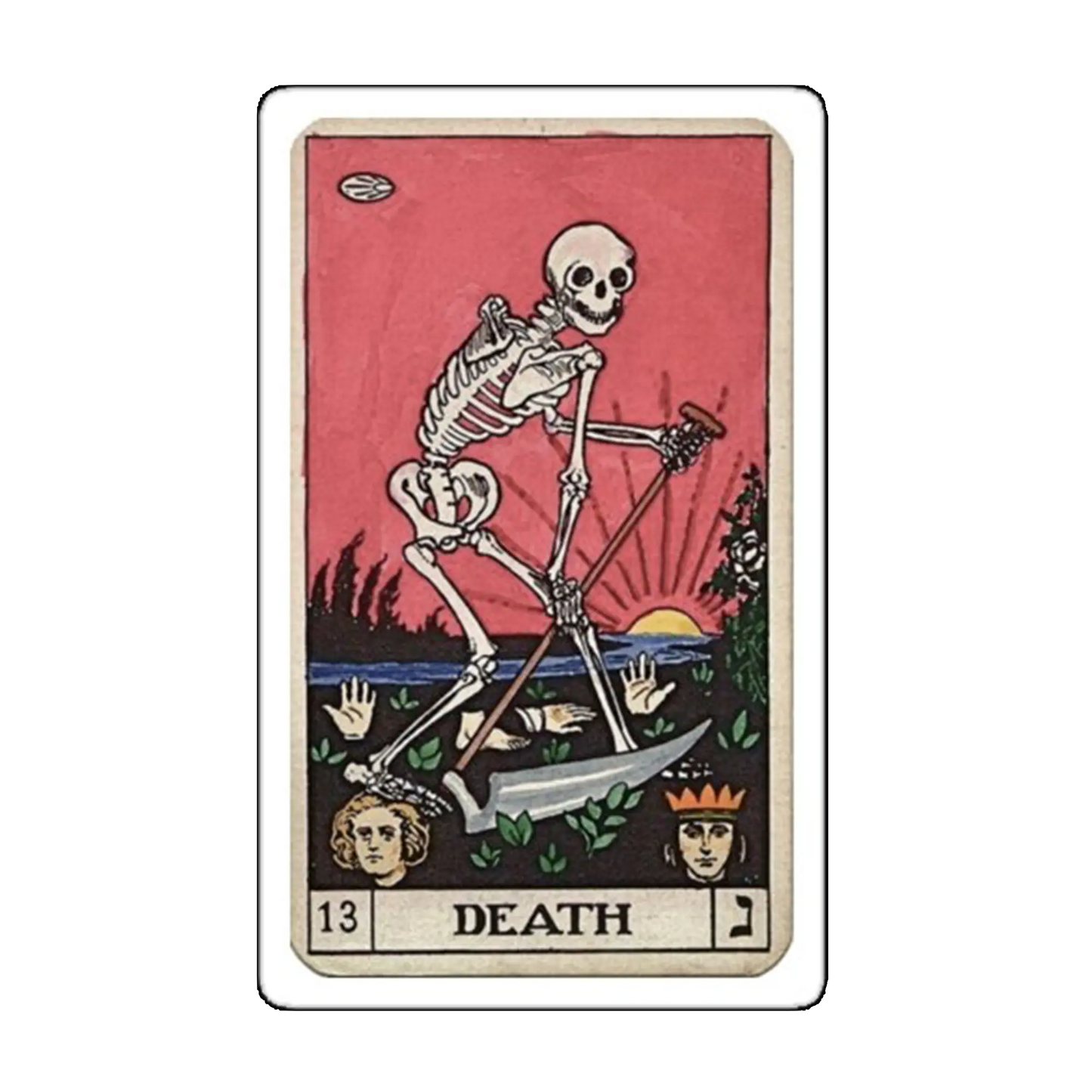 Sticker Carte de tarot cu moarte