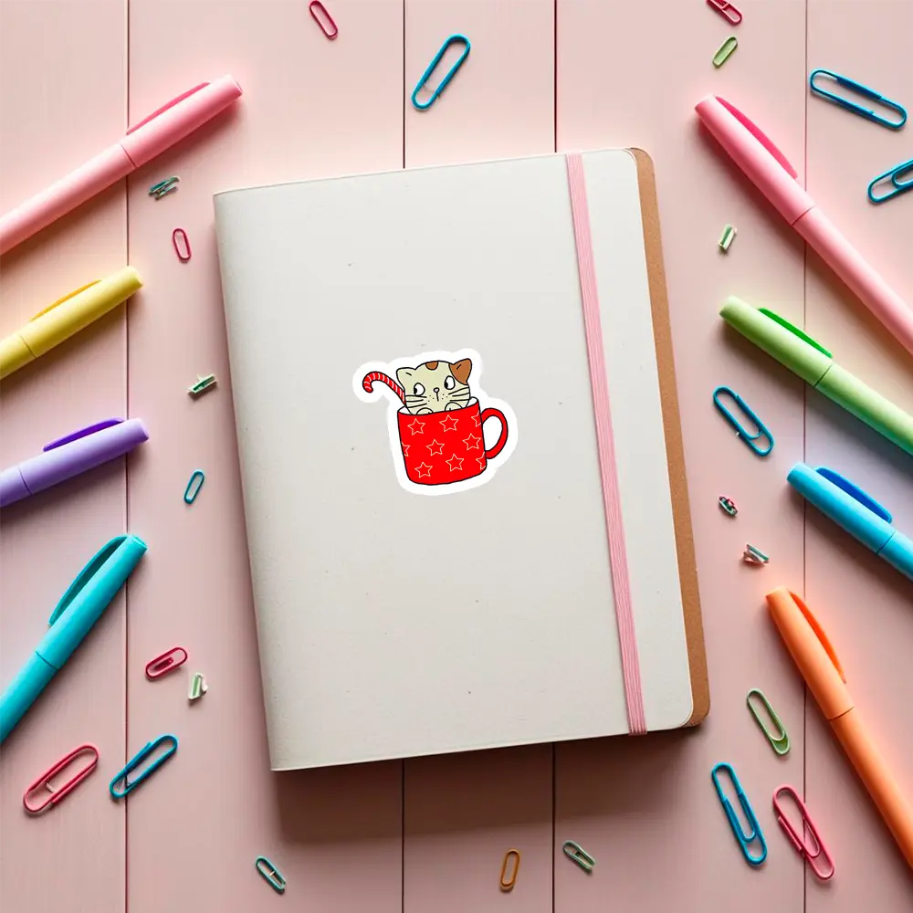 sticker catuccino