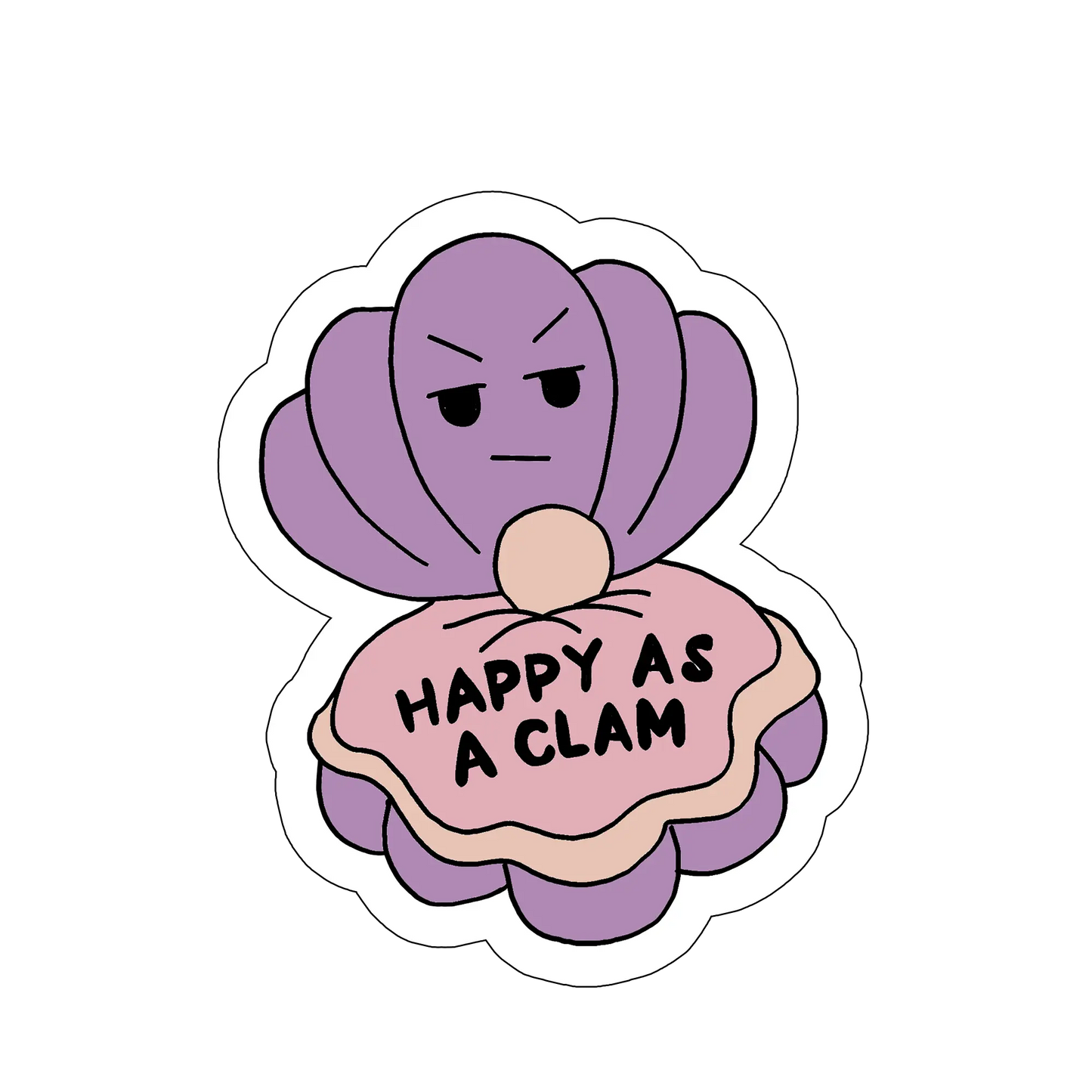 sticker clam pun2