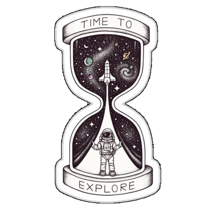 Sticker Clepsidra time to explore