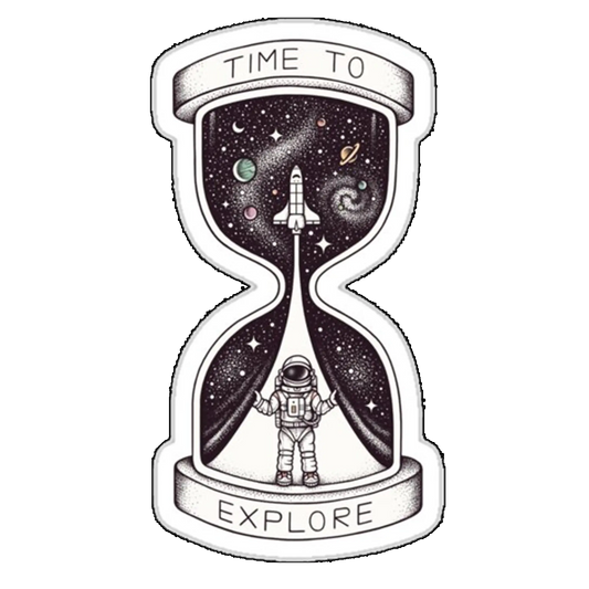 Sticker Clepsidra time to explore