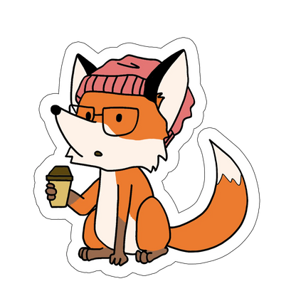 sticker coffee-hipster