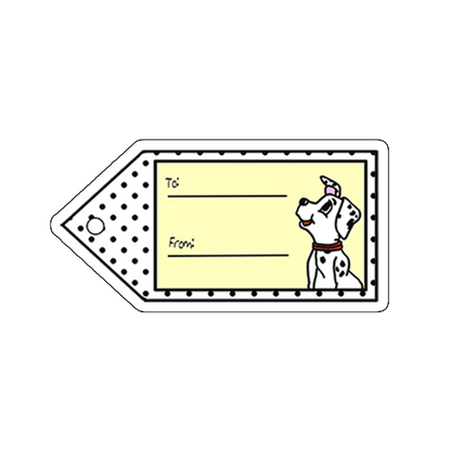 sticker dalmatian tag