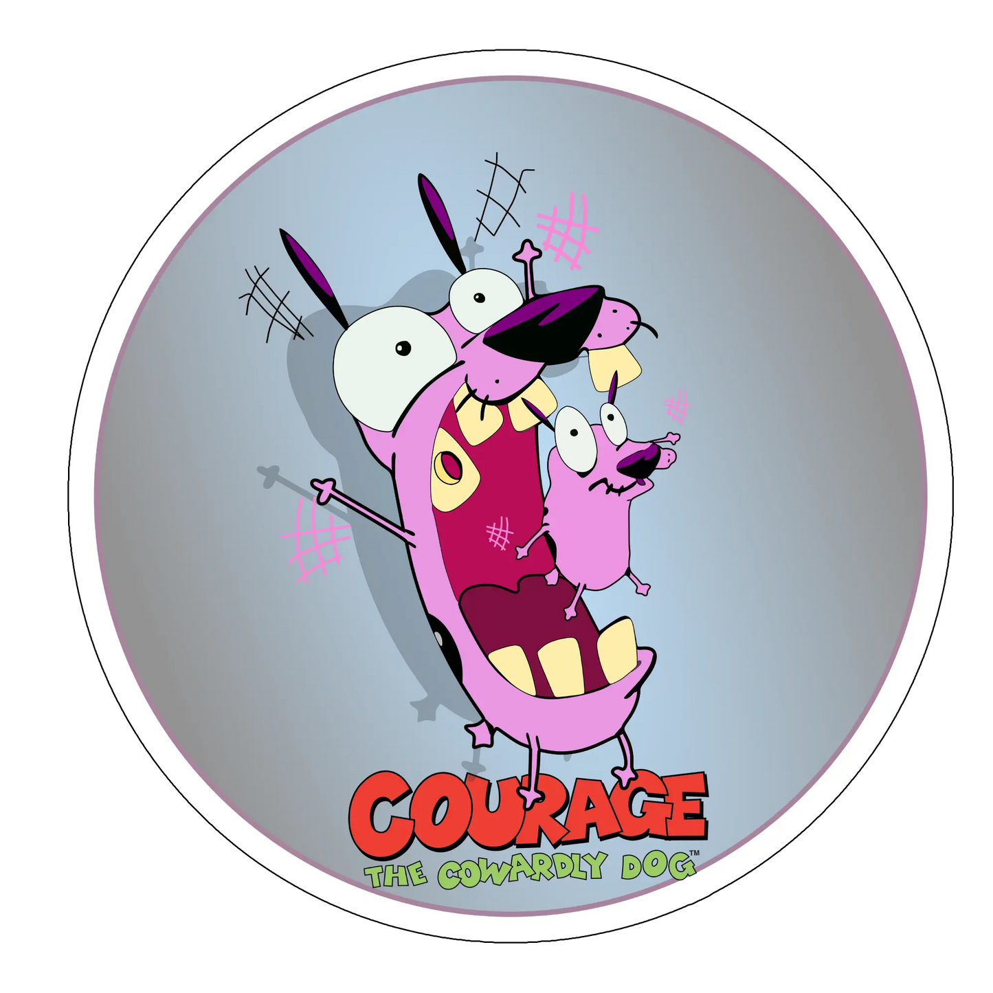 sticker dublu curaj