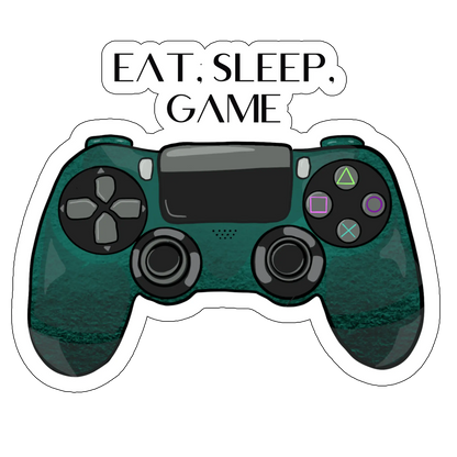 sticker eat sleep game