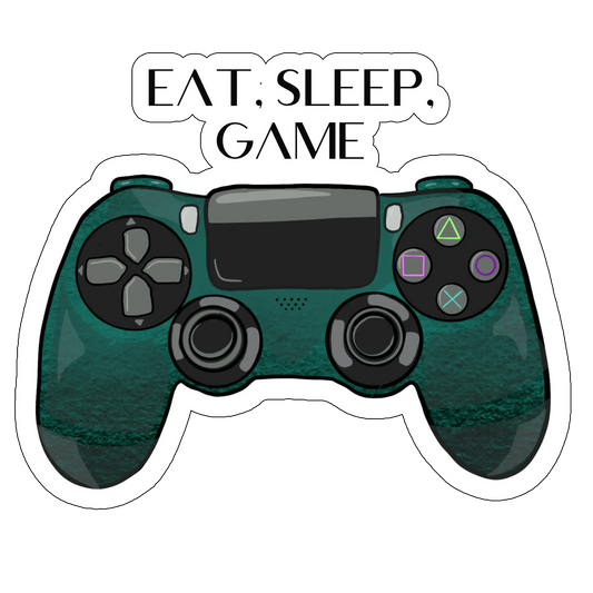 sticker eat sleep game
