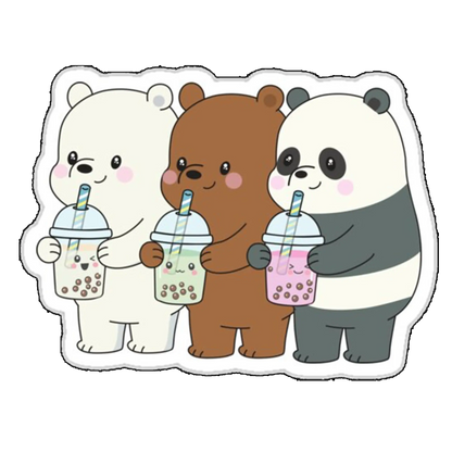 Sticker fratii ursi cu suc