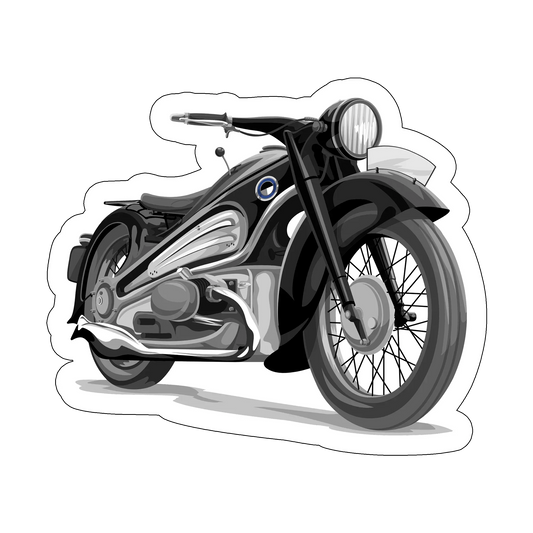 sticker gray-motorcycle