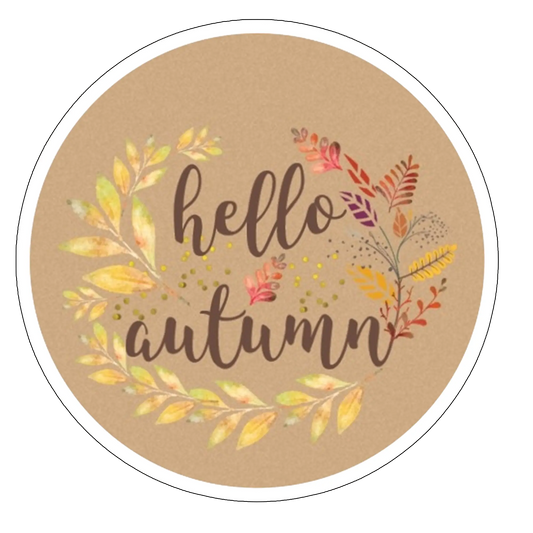 sticker hello autumn