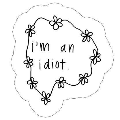 sticker idiot
