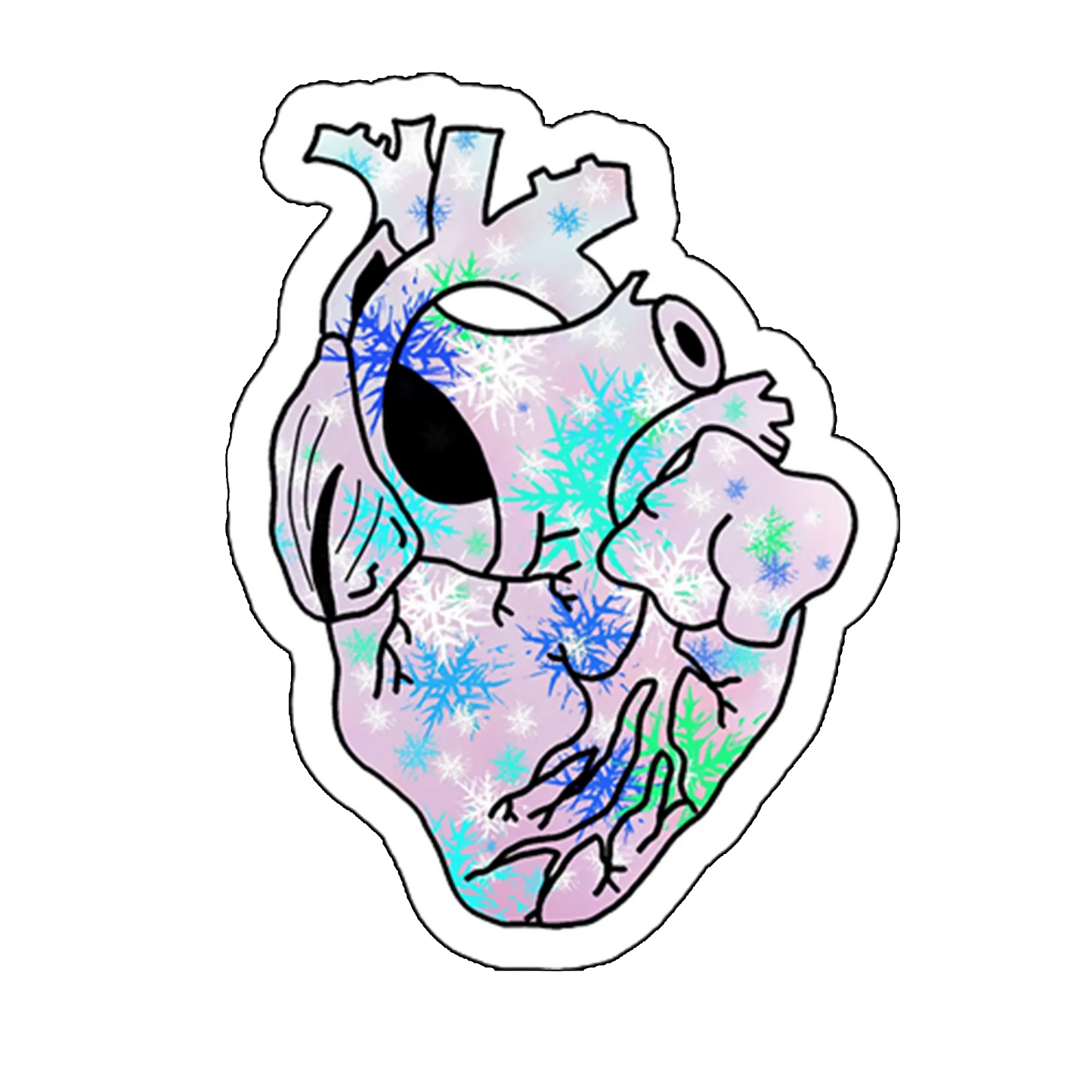 sticker inimă_de_gheață