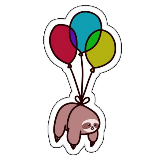 Sticker Lenes tras de baloane