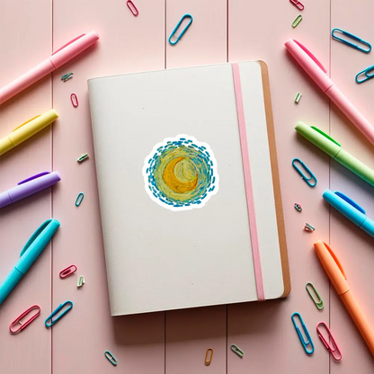 Sticker luna pictata